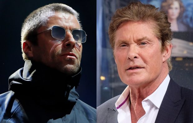 Liam Gallagher and David Hasselhoff