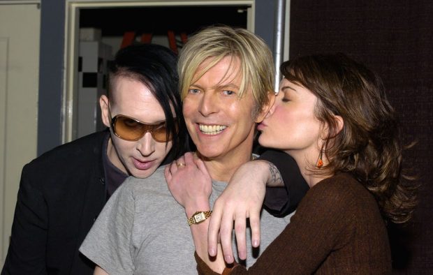 Marilyn Manson, David Bowie and Lara Flynn Boyle
