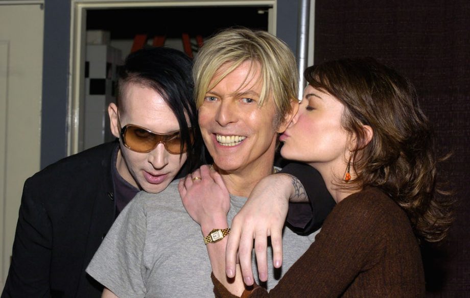 Marilyn Manson, David Bowie and Lara Flynn Boyle