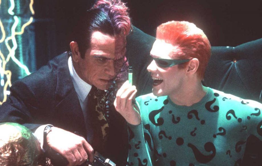 Tommy Lee Jones and Jim Carrey in 'Batman Forever'