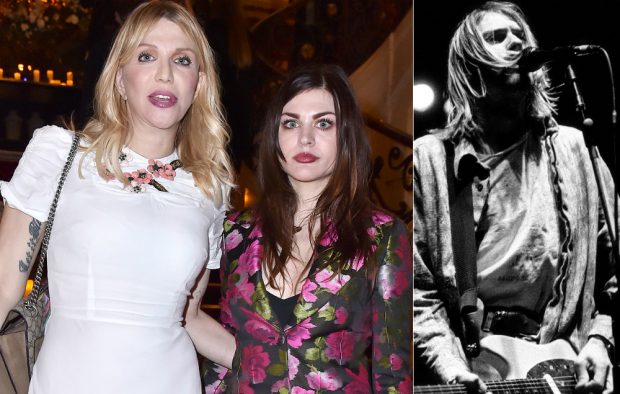 Courtney Love, Frances Bean and Kurt Cobain