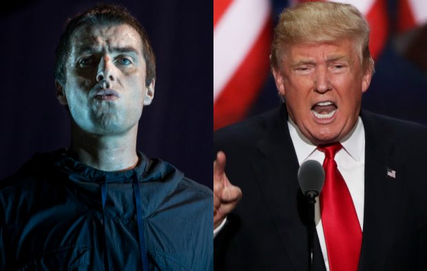 Liam Gallagher and Donald Trump