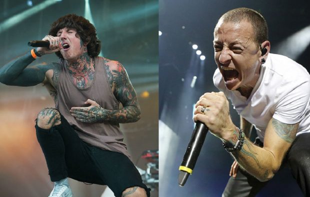 Bring Me The Horizon's Oli Sykes and Chester Bennington
