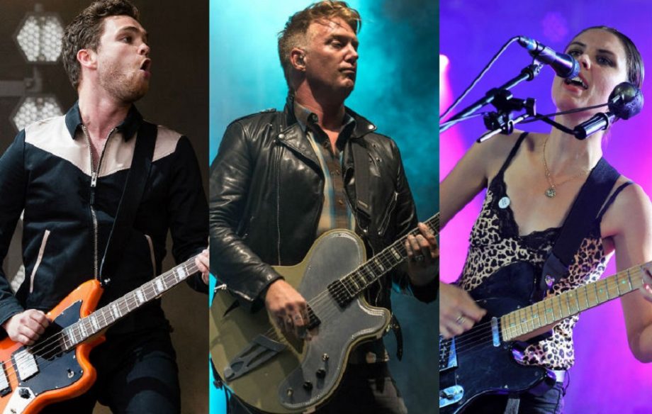 Royal Blood's Mike Kerr, Josh Homme and Wolf Alice's Ellie Rowsell