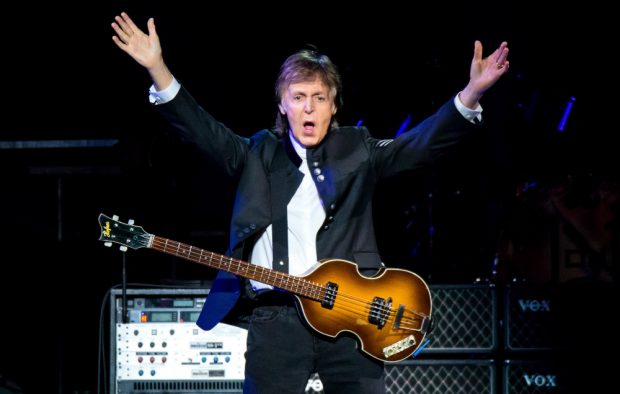 Paul McCartney in concert in Detroit, Michigan in October 2017