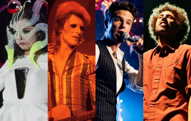 Bjork, David Bowie, Brandon Flowers and Zach De La Rocha