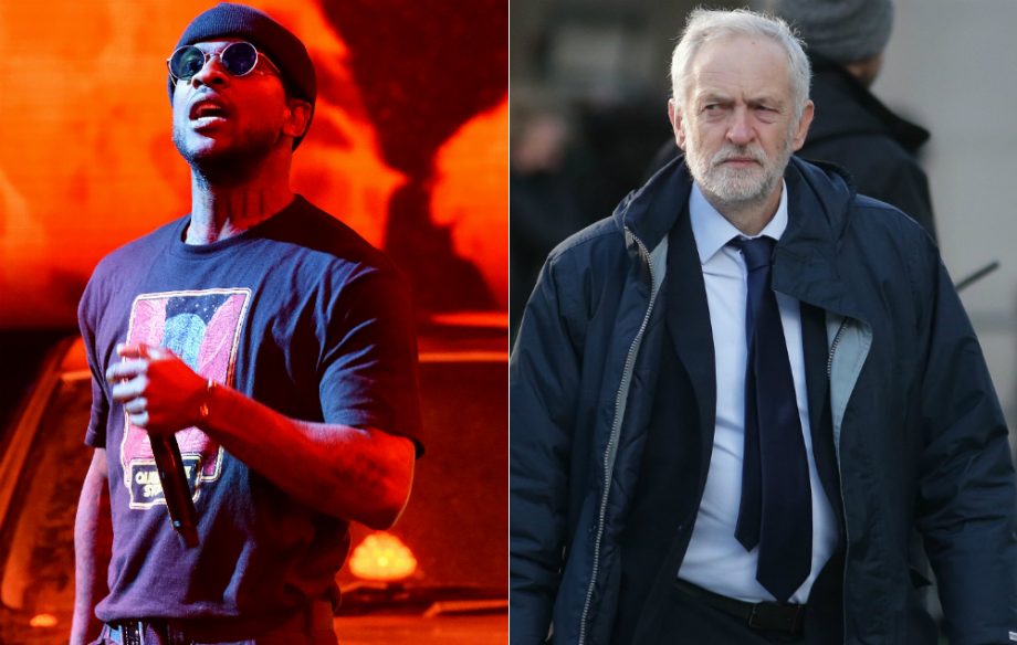 Skepta and Jeremy Corbyn