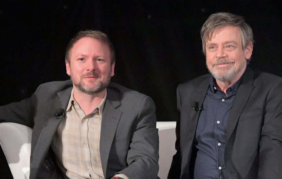 Director Rian Johnson and Mark Hamill