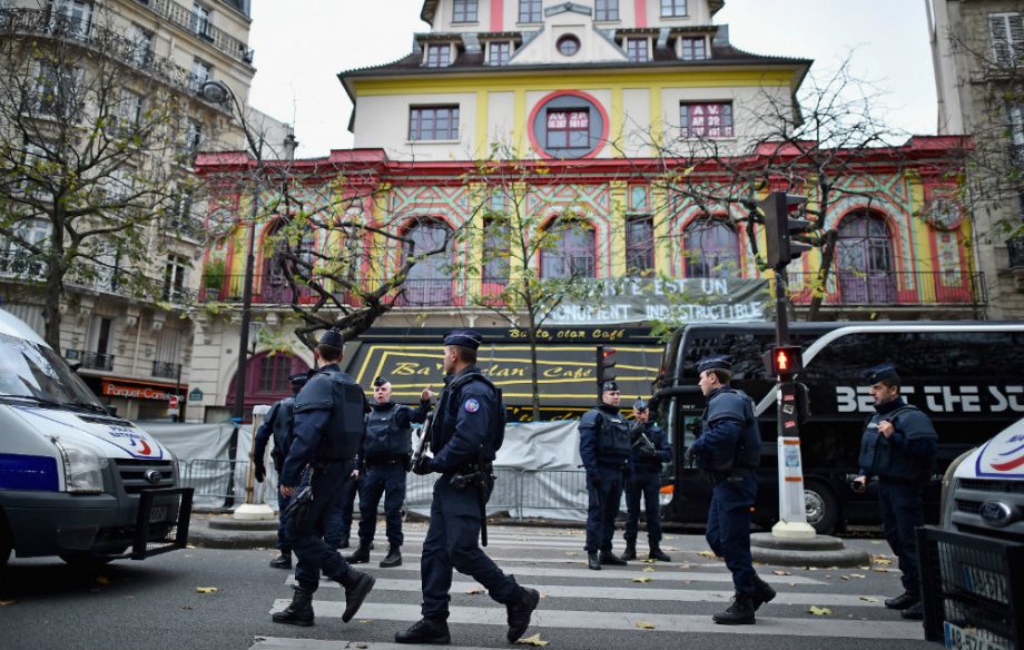 The Bataclan in Paris after the terrorist attacks in 2015