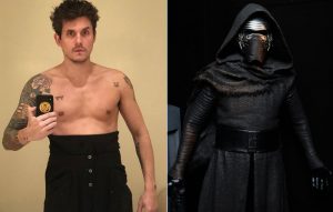 John Mayer is calling on fans to strip off for the Kylo Ren Challenge