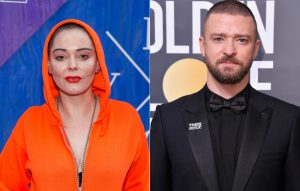 Rose McGowan hits out at Justin Timberlake for supporting Time's Up