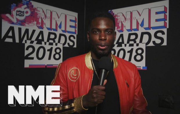 Marcel Somerville at the VO5 NME Awards