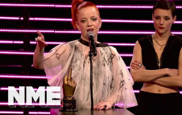 Shirley Manson wins NME Icon at the VO5 NME Awards 2018