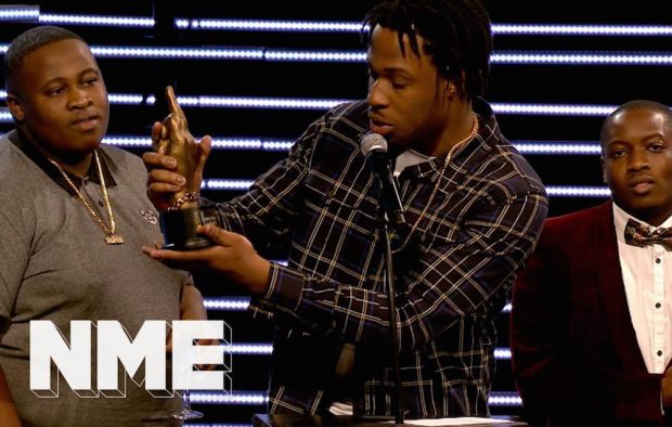 Avelino wins Best Mixtape supported by Bulldog Gin at the VO5 NME Awards 2018