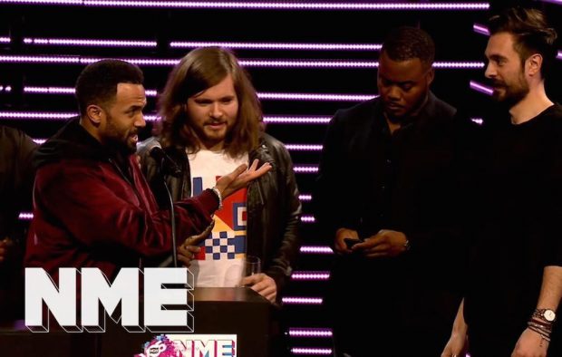 Craig David and Bastille win Best Collaboration supported by VO5 at the VO5 NME Awards 2018