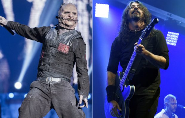 Slipknot's Corey Taylor and Foo Fighters' Dave Grohl