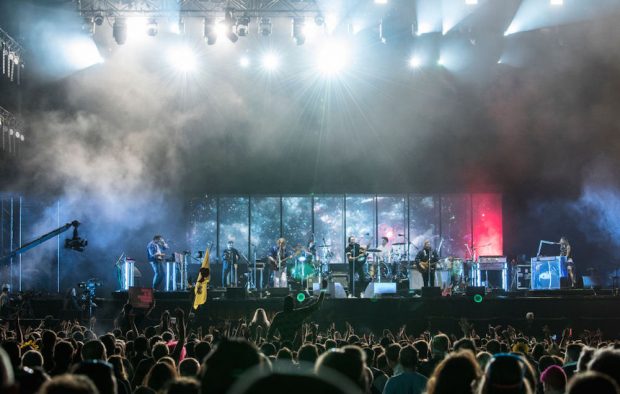 Arcade Fire perform at Isle of Wight Festival