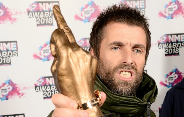 Liam Gallagher at the VO5 NME Awards 2018