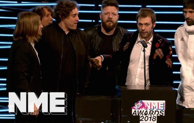 Kasabian wins Best Live Artist supported by Nikon at the VO5 NME Awards 2018