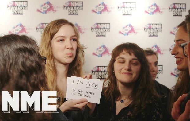 The Big Moon on the red carpet at the VO5 NME Awards 2018