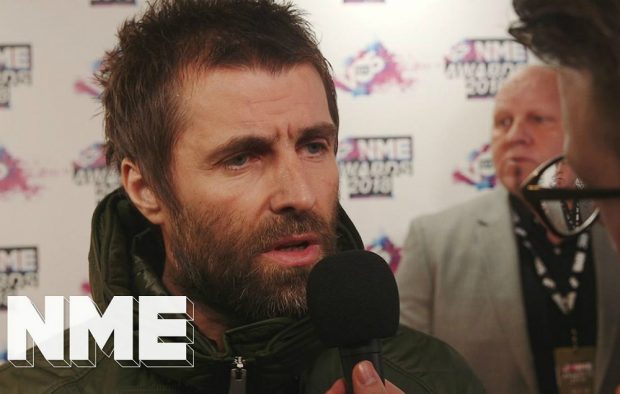 Liam Gallagher at the VO5 NME Awards 2018