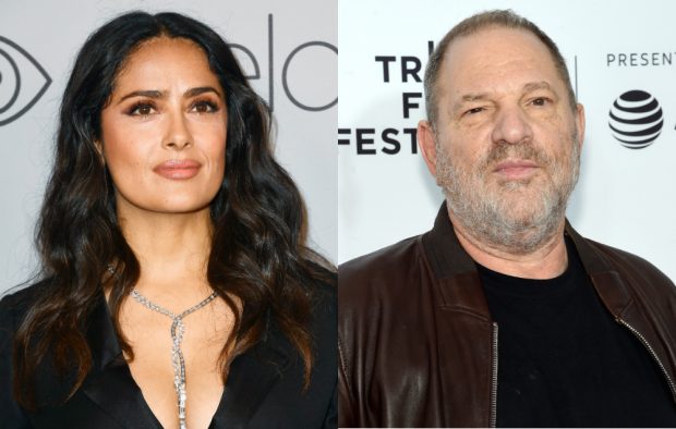 Salma Hayek and Harvey Weinstein