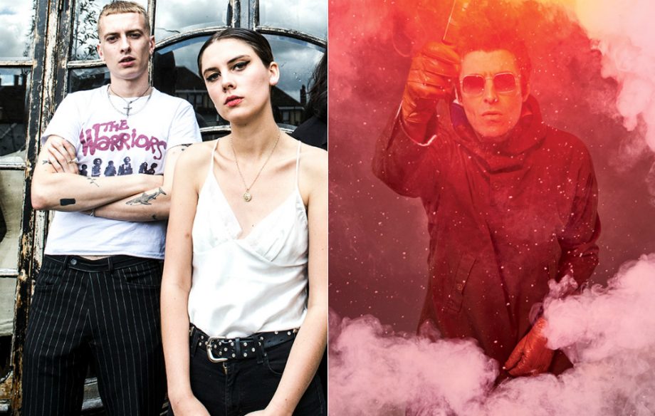 Theo Ellis and Ellie Rowsell in Wolf Alice, and Liam Gallagher