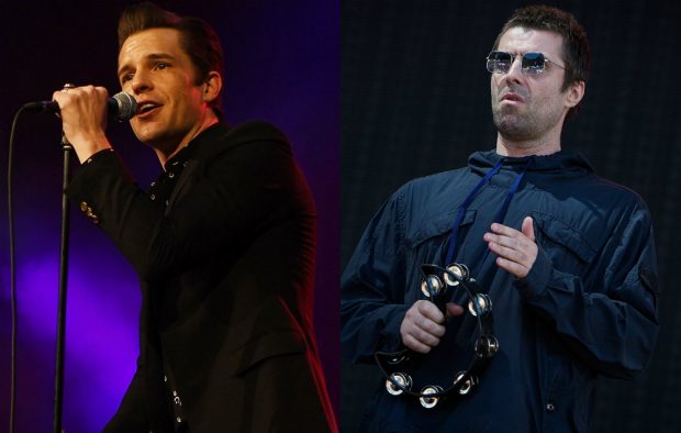 Brandon Flowers and Liam Gallagher