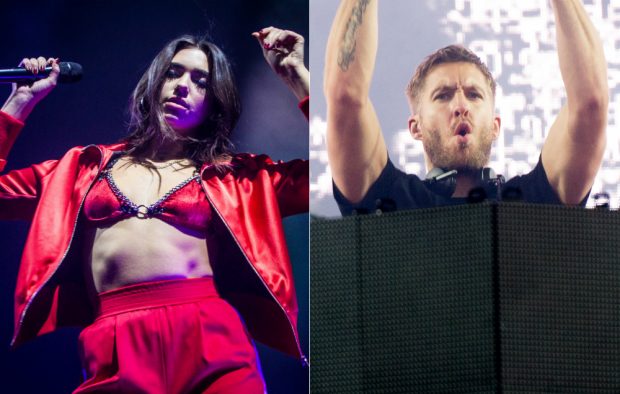 Dua Lipa and Calvin Harris