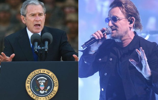 George W Bush and Bono