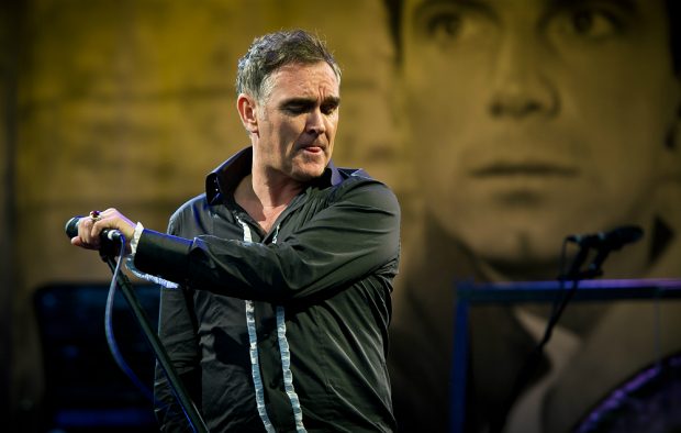 Morrissey performing at Glastonbury Festival