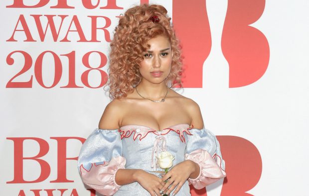 Raye at the BRIT Awards 2018