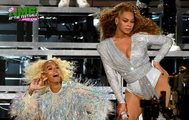 Beyoncé and Solange at weekend two of Coachella 2018