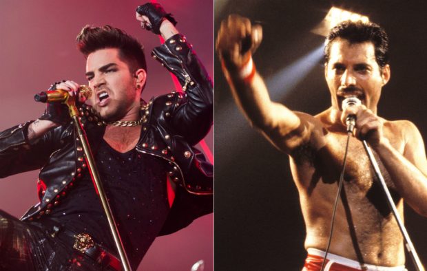 Adam Lambert and Freddie Mercury