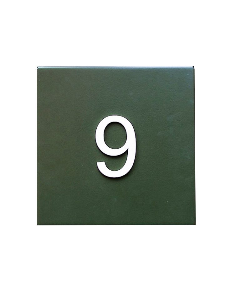 Steel house number plate, £39.99, Kelly Contemporary at Not on the High Street