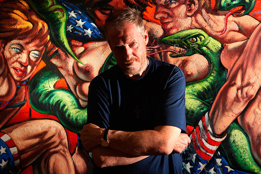Peter Howson's David Bowie portraits to go up for auction