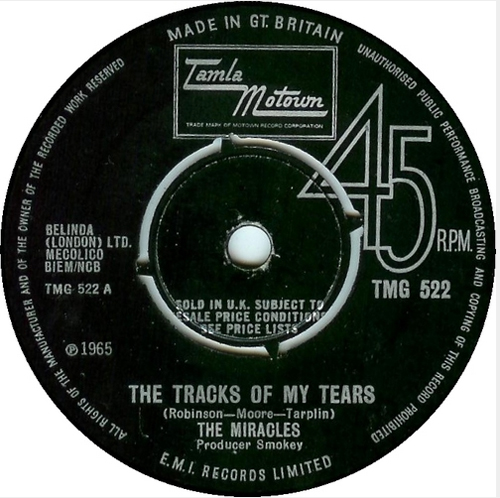 Smokey Robinson And The Miracles - 'The Tracks Of My Tears'