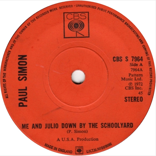 Paul Simon - 'Me And Julio Down By The School Yard'