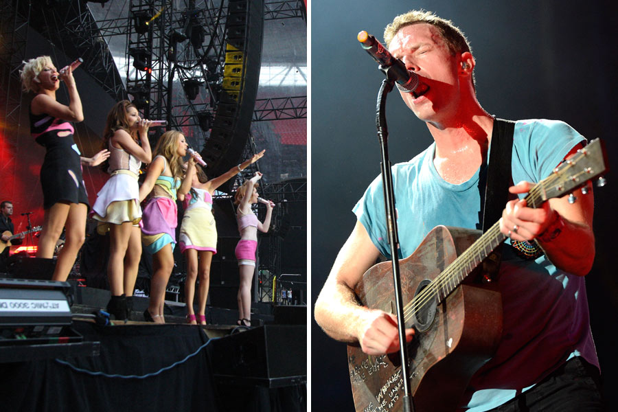 Girls Aloud and Coldplay