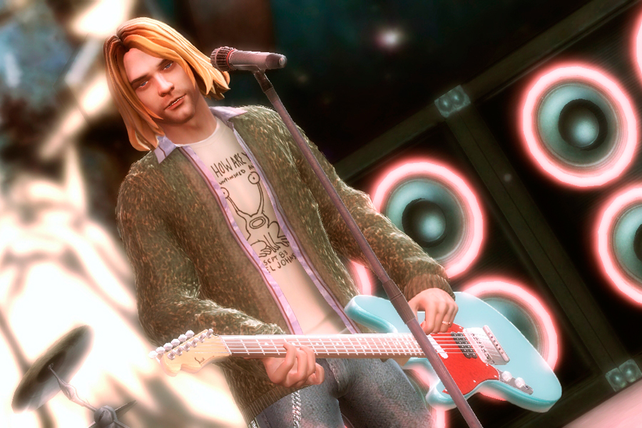 Kurt Cobain in Guitar Hero