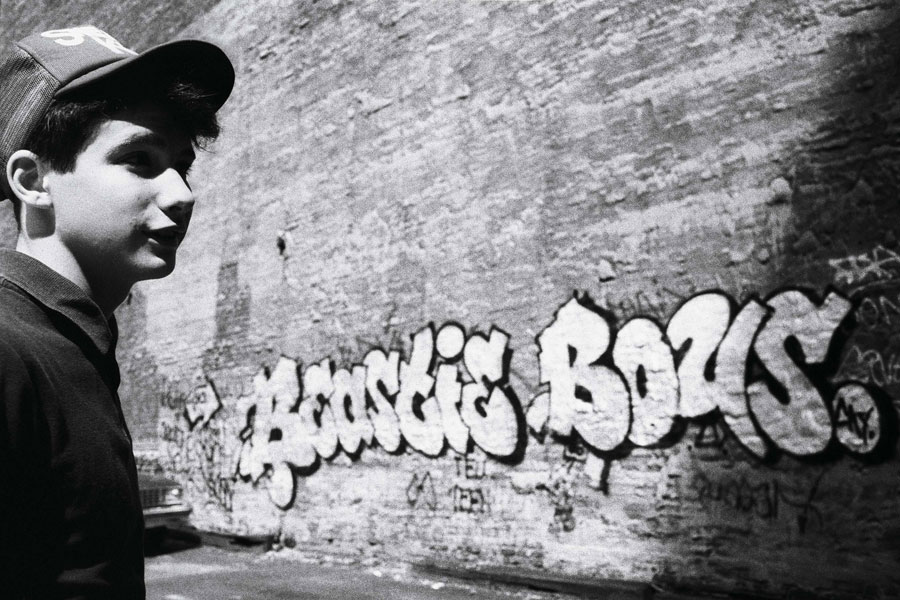 Beastie Boys in the parking lot across from Danceteria, 1984