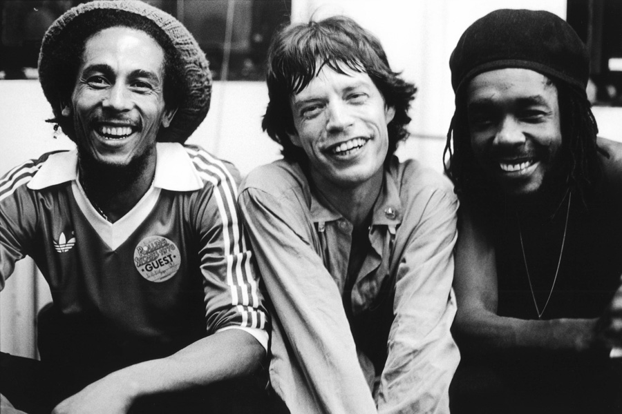 Bob Marley, Mick Jagger and Peter Tosh, New York, 1978