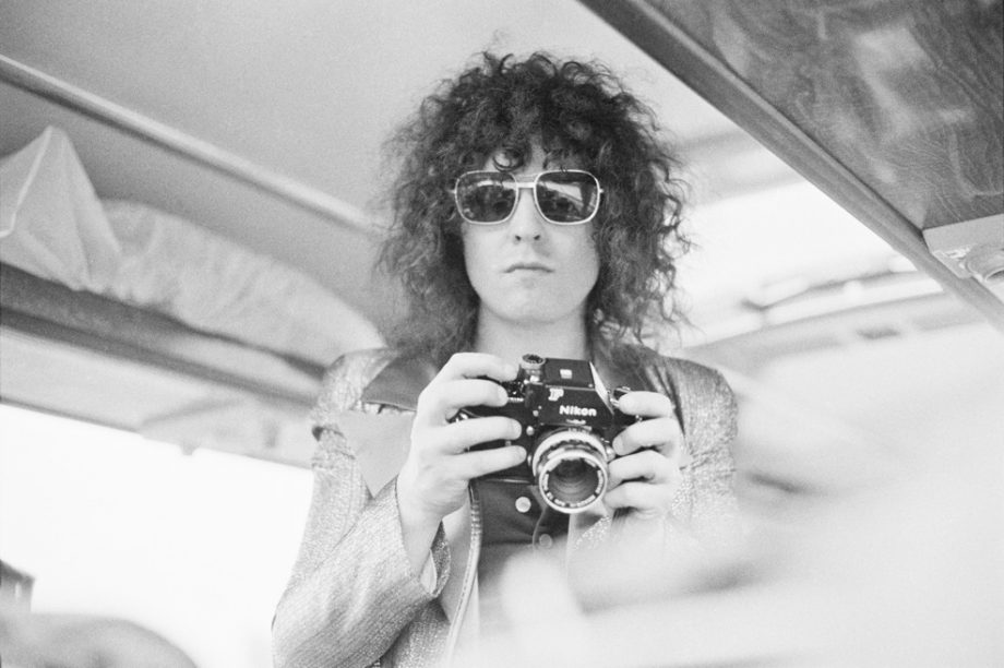 Marc Bolan, tour bus, 1972