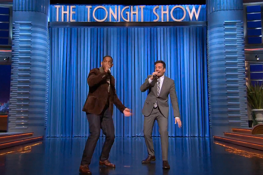 Will Smith and Jimmy Fallon rap hiphop classic 'It Takes Two' watch