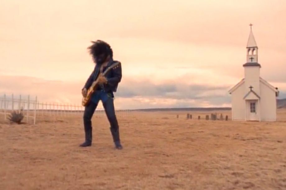 Ludicrously overblown rock bands playing in the desert
