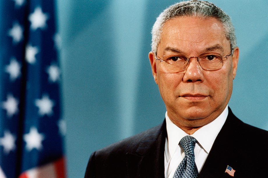 F is for former US Secretary Of State Colin Powell
