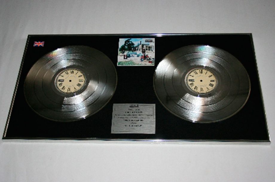 'Be Here Now' platinum disc – £800-£1200