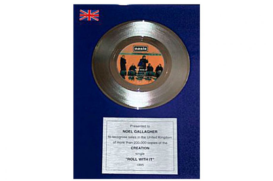 'Roll With It' platinum disc – £4,100