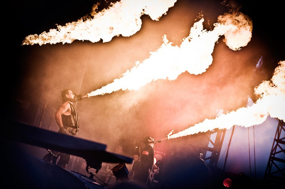 Rammstein’s flame-throwers