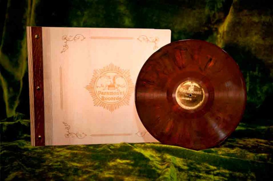 Various, 'The Rise And Fall Of Paramount Records' – burled chestnut vinyl with embossed gold leaf labels